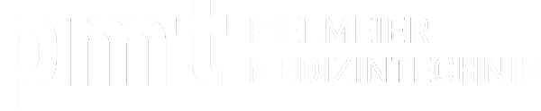 Darstellung des Logos von Pielmeier medizintechnik GmbH in der Farbe weiss mit 600px.