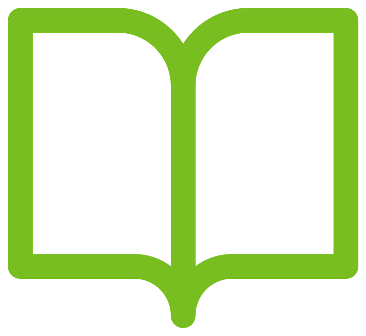 Icon symbolisiert ein Buch