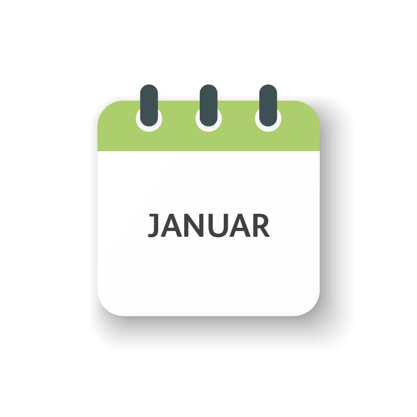Kalenderblatt Januar