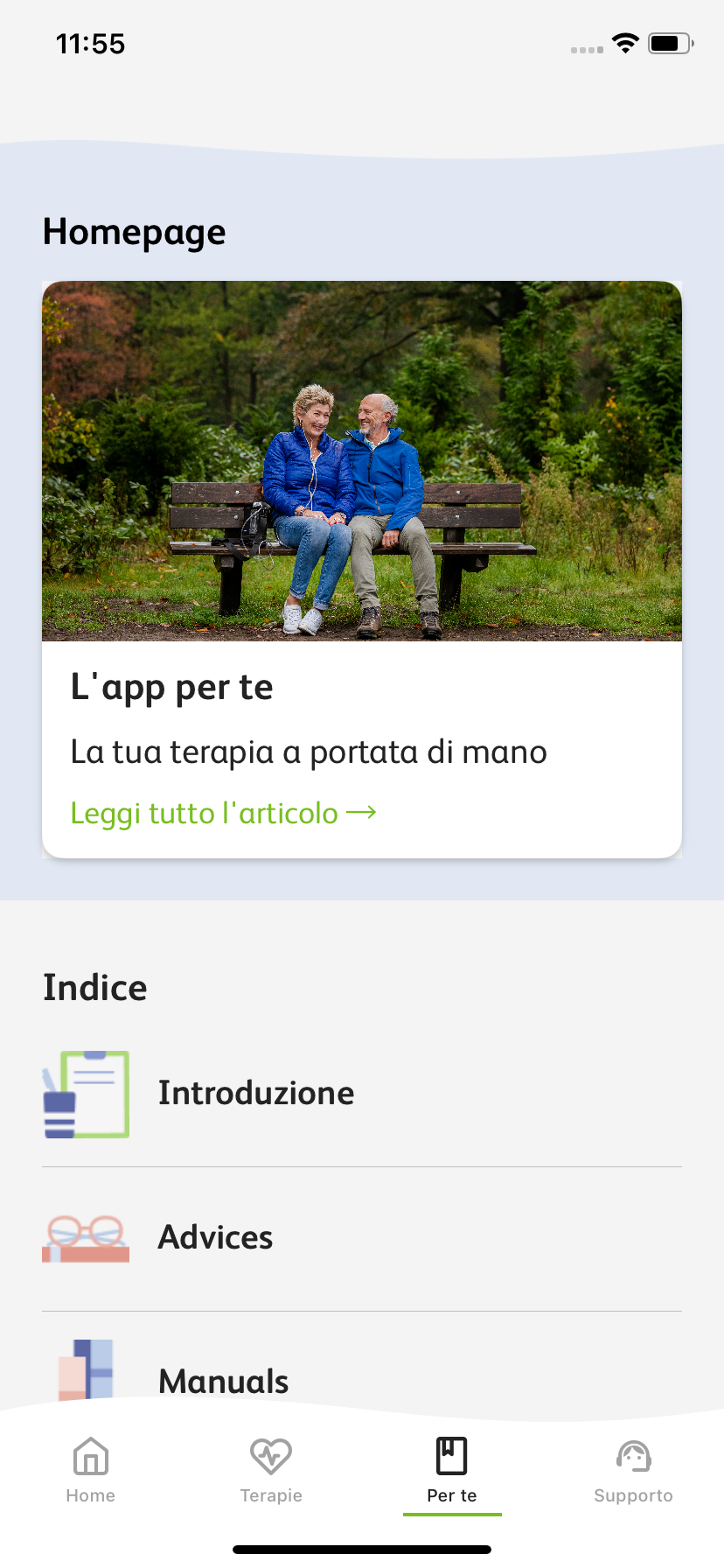 Schermata Per Te iPhone